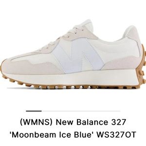 NWT New Balance 327 in ice blue. Never worn.